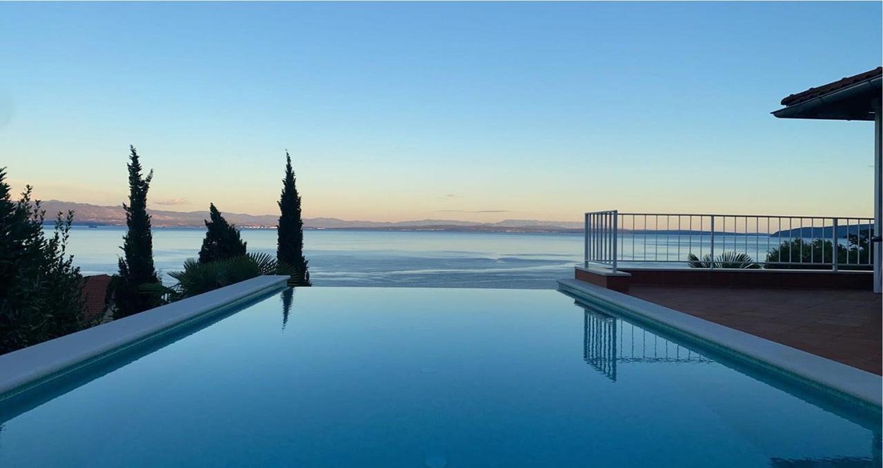 Villa Lovran - 150M To The Beach - Infinity Pool - Incredible Sea View - Fitness Room Экстерьер фото