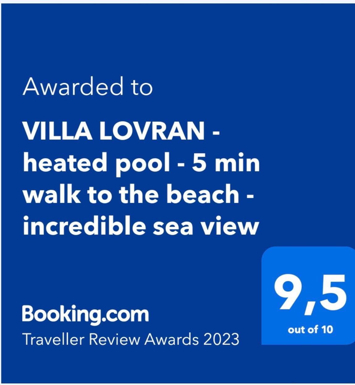 Villa Lovran - 150M To The Beach - Infinity Pool - Incredible Sea View - Fitness Room Экстерьер фото