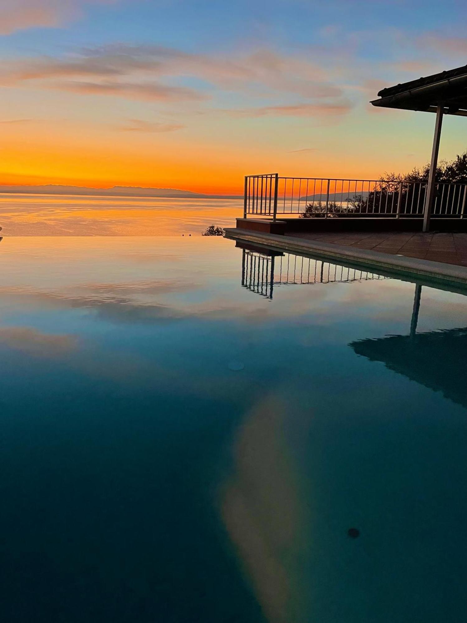 Villa Lovran - 150M To The Beach - Infinity Pool - Incredible Sea View - Fitness Room Экстерьер фото